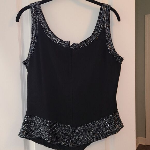 JK Ara New York Beaded Trim Tank - Picture 9 of 11